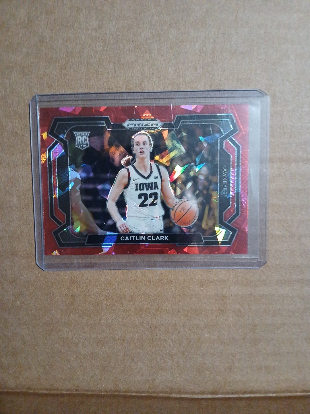 2024 Panini Prizm Draft Picks - Caitlin Clark #57 Red Ice Prizm Variations (RC)