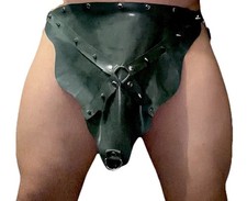 Lateksowa prześcieradła – ciemnozielona, ćwieczona detalem łańcuszka