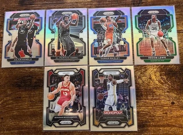 ¡LOTE DE 141 TARJETAS NBA PRIZM VETERANO! PRIZM PLATA, HIELO AGRIETADO, VERDE, PÚRPURA, RWB!! Foto 3 de 4
