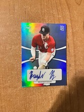 2022 Leaf Perfect Game Showcase - Brayden Bakes - Platinum Just Minors Auto 4/8