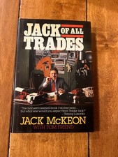 SIGNED JACK MCKEON JACK OF ALL TRADES MARLINS HARDCOVER BOOK
