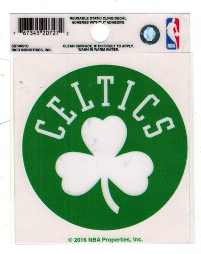 Boston Celtics rundes Kleeblatt 3,5" x 3,5" FENSTER STATISCHE HAFTUNG / AUFKLEBER - Bild 1 von 4