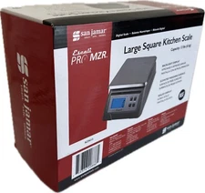 San Jamar Escali Pro Mzr Large Square Kitchen Scale SCDG13 (New in Box)