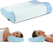 Almohada Para Dormir Ergonomica Ortopedica Gel Contorno Dolor De Cuello Cervical