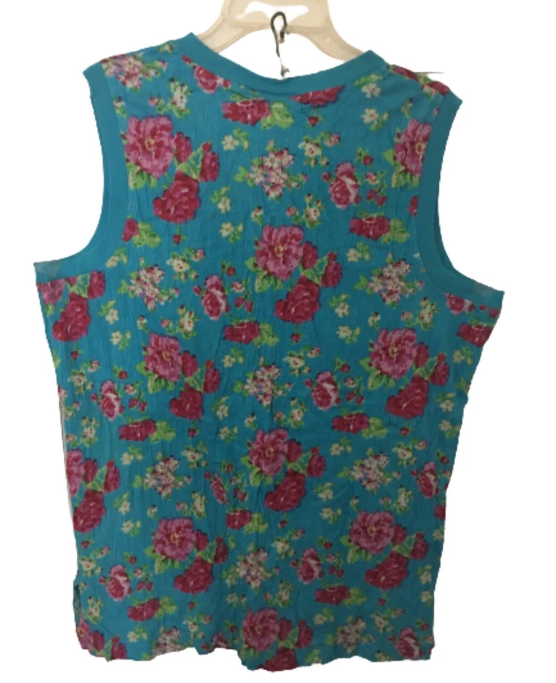 Bue floral top for women size L New With Tag #B - Image 3 of 4