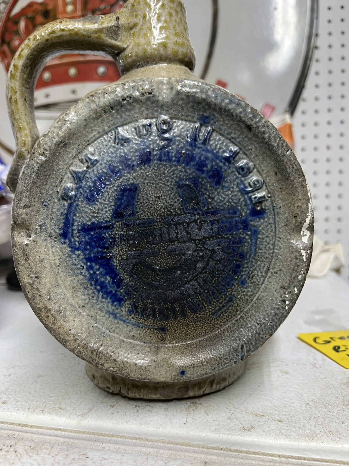 Vintage Green River Whiskey 1/2 gallon Canteen Stoneware Jug Owensboro Ky eBay