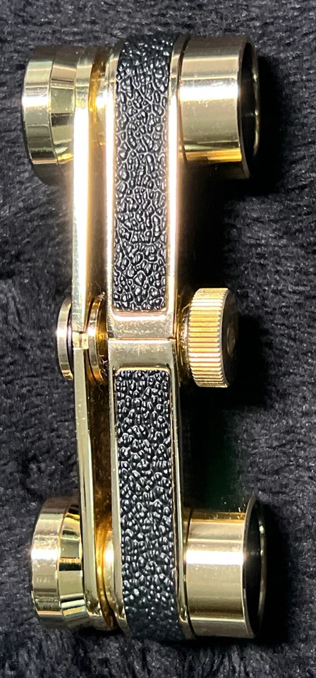 Tasco 588 Binoculars 2.5X Spy Glasses 24k Gold Plated W/ Case - Made In Japan - - Image 4 of 4