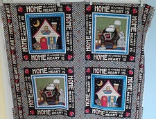 Mary Engelbreit for VIP Home Is Where The Heart Is Panel Fabric 2  7/8 yards
