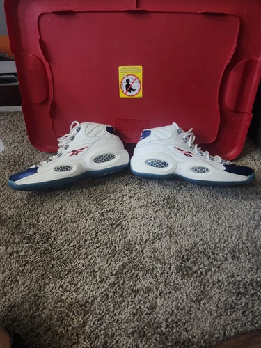 Size 9.5 - Reebok Question Mid 2016 White