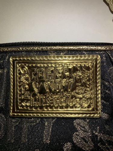 Coach Poppy Story Patch Braccialetto Nero Oro 44070 Nuovo. - Foto 3 di 5