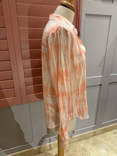 Rails Peach & White Soft Rayon Shirt XS UK8-10 - Bild 2 von 5