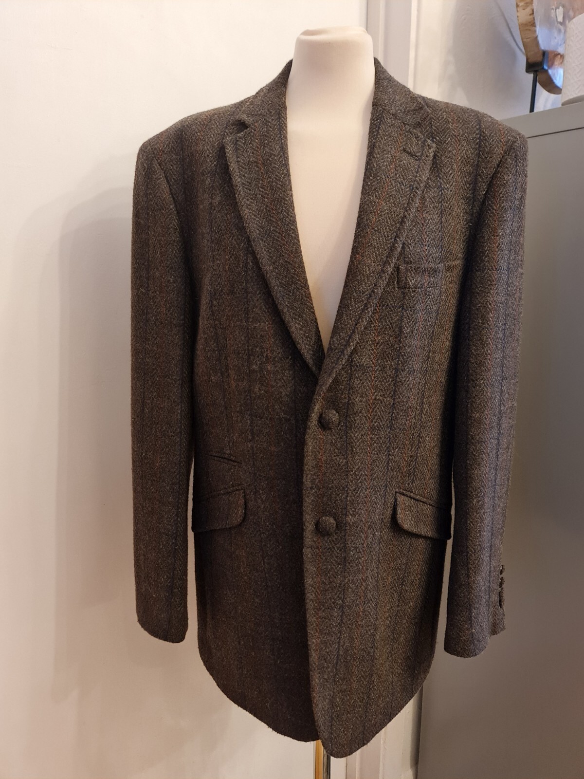 FILA GIACCA IN LANA DA UOMO DI ALTA QUALITÀ DI WILLIAM HUNT SAVILE ROW taglia 42