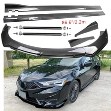Carbon Fiber Front Bumper Lip Spoiler Splitters Body Kit For Acura ILX TLX