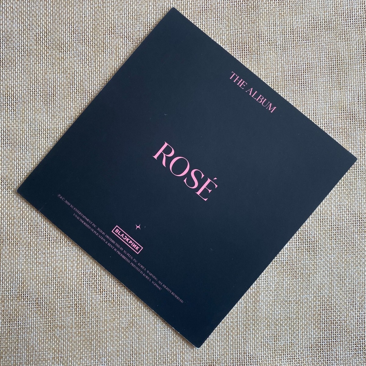 BLACKPINK ROSE [THE ALBUM] Official Square Photocard Postcard