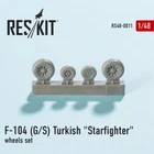 ResKit 1/48 RS48-0011 F-104 (G/S) Turkish "Starfighter" wheels set