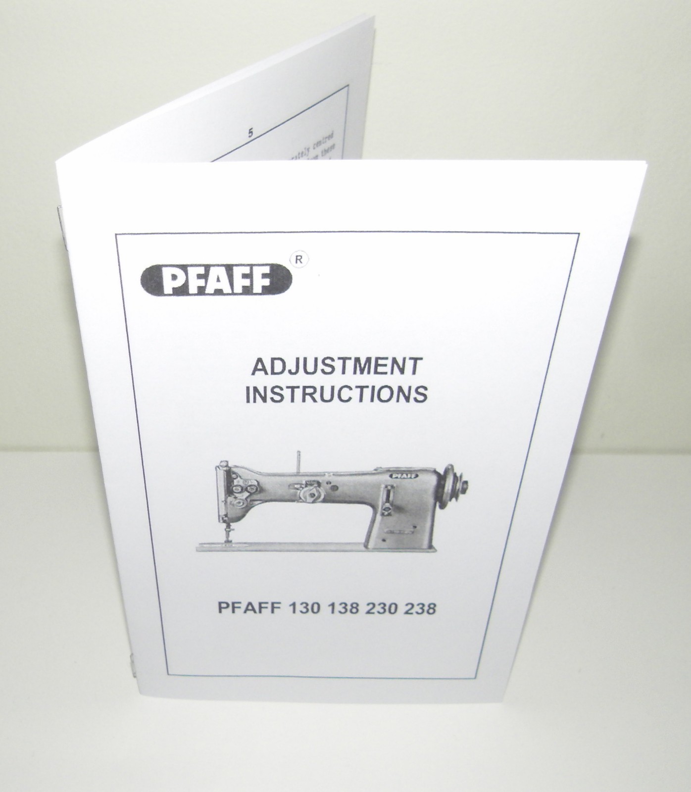 Pfaff 130 138 230 238 Sewing Machine Adjustment Instructions reproduction | eBay