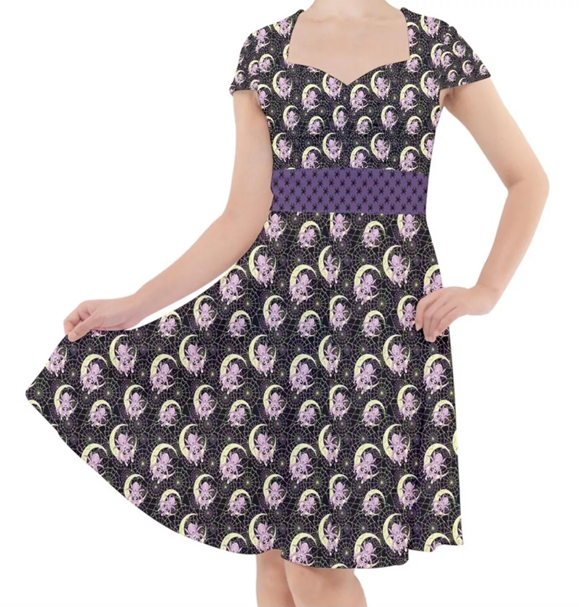 Spider Web Women s Dress Rockabilly Small Plus Size Halloween Spiderweb Gothic