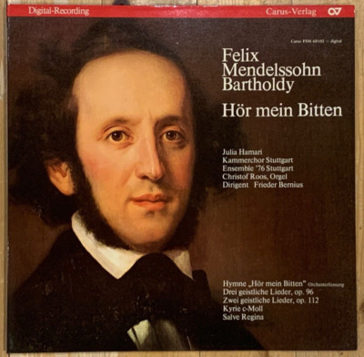 Mendelssohn Hör mein Bitten FRIEDER BERNIUS Original Carus FSM LP 68102 MINT