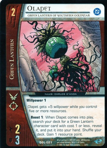 VS System CCG Green Lantern Corp (DGL) Batman (DBM) Individual Trading Cards - Picture 19 of 172