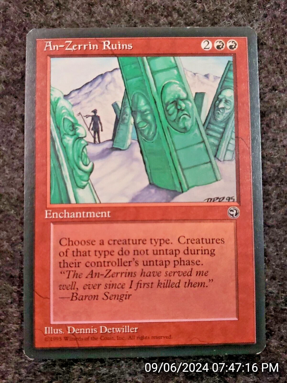 An-Zerrin Ruins Homelands NM Red Rare MAGIC THE GATHERING MTG CARD  (DS3D1H7) | eBay