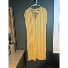 Zara Women's Yellow and Brown Dress