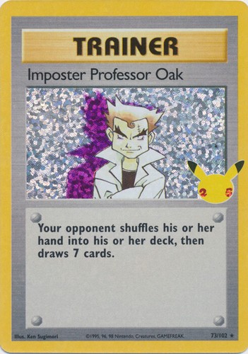 Imposter Professor Oak - 73/102 (Classic Collection) Celebrations NM Pokemon TCG