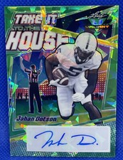 2022 LEAF VALIANT TAKE IT TO THE HOUSE CRYSTAL GREEN SP AUTO JAHAN DOTSON # /30
