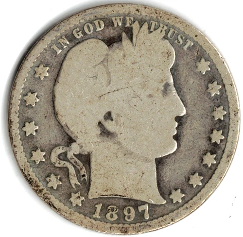 1897 BARBER QUARTER in GOOD condition ~ PLEASE SEE THE SCAN   stk 7.115