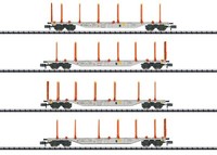 Spur N Trix Minitrix 18710 Klv-Tragwagen-Set Bauart Sgns Neu Ovp