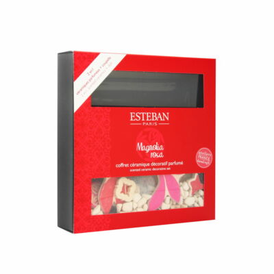 Esteban Magnolia Rose Scented Ceramic Decorative Set Brand New