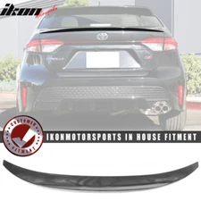 Fits 20-25 Toyota Corolla Sedan IKON Style Trunk Spoiler Wing Carbon Fiber Print