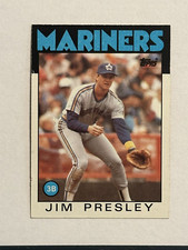 Jim Presley (#598) - Seattle Mariners - 1986 Topps Baseball
