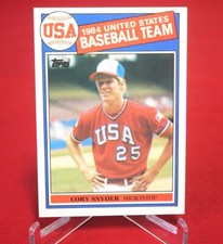 CORY SNYDER USA 1985 Baseball Card TOPPS #403 NM-MINT