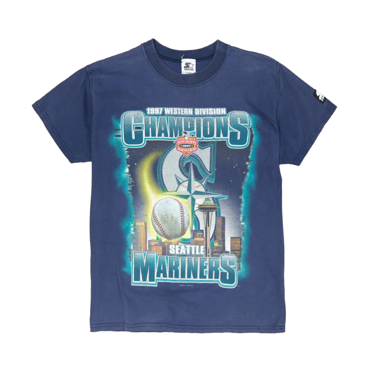 Vintage Seattle Mariners Division Champions Starter T-Shirt Youth