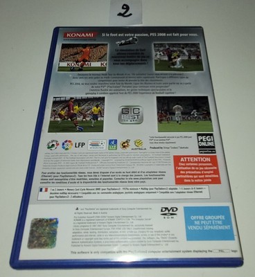 Jeu PS2 Pro Evolution Soccer PES 2008 - Version Complète Avec Boîte Et Notice - Bon état