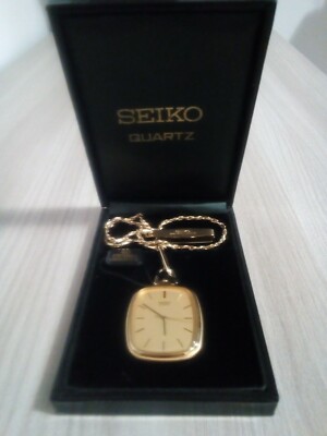 Orologio da Tasca Seiko Quartz Nuovo Con Scatola | eBay