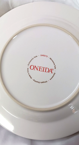 SWEETS COLLECTION STONEWARE SALAD DESSERT PLATE ANGELA STAEHLING ONEIDA SET OF 4 - Picture 9 of 10