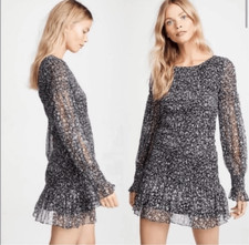 LoveShackFancy Scarlett Star Dress medium black