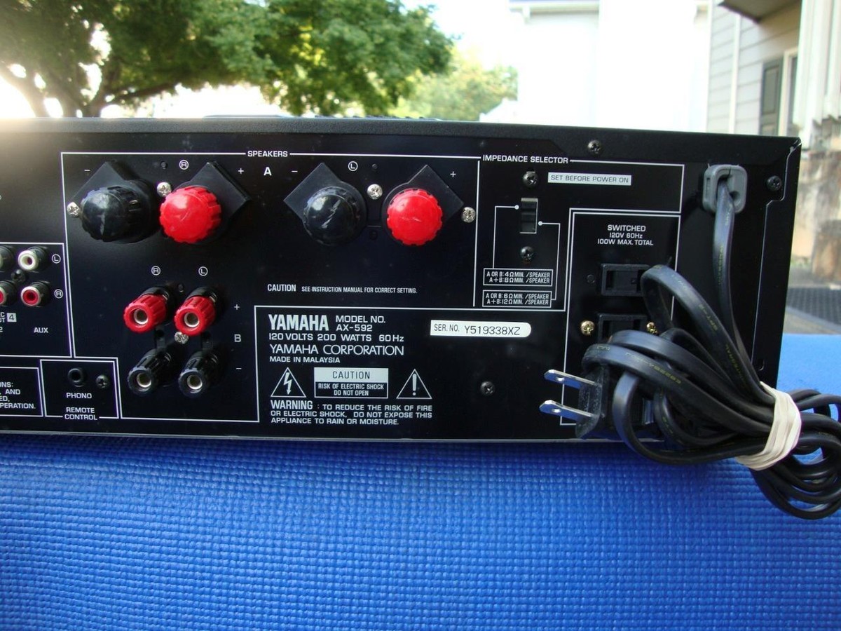 アンプ YAMAHA AX-592 Yamaha AX-592 Stereo Amplifier review