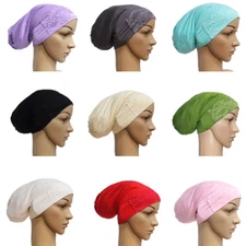 Islamic Women Inner Cap Under Scarf Muslim Turban Hats Hijab Headwear Wrap Arab