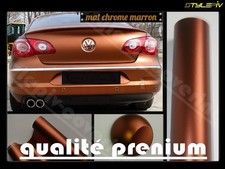 Film vinyle covering mat chrome marron café 152 x 100 cm thermoformable adhésif