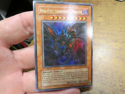 red eyes darkness dragon sd1-en001 1st edition holo yugioh card | eBay