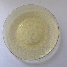 Fire and Light Glass Dinner Plate 11" CITRON YELLOW - Very Good!