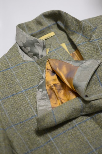 Liberty Freedom Tweed Jacket Blazer green herringbone windowpane Size 16 - Picture 6 of 8