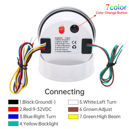 85MM GPS Speedometer 200km/h Gauge with Trip COG for Boat Car Truck Waterproof - Picture 19 of 21