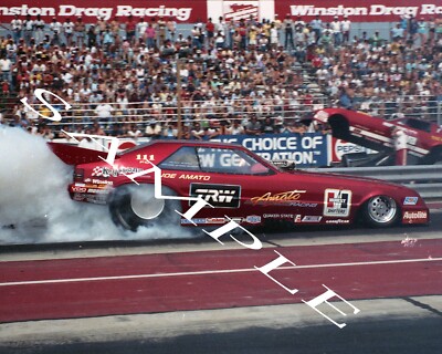 JOE AMATO TRW FUNNY CAR AT MAPLE GROVE BURNOUT 8X10 GLOSSY PHOTO #2Q