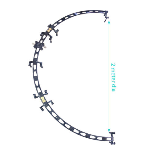 Video Camera Track 180° Curve Slider motion control 1 meter radius Load 15kg