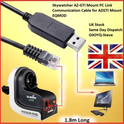 Skywatcher AZ-GTi Halterung PC Link Kommunikation Kabel für Azgti Eqmod