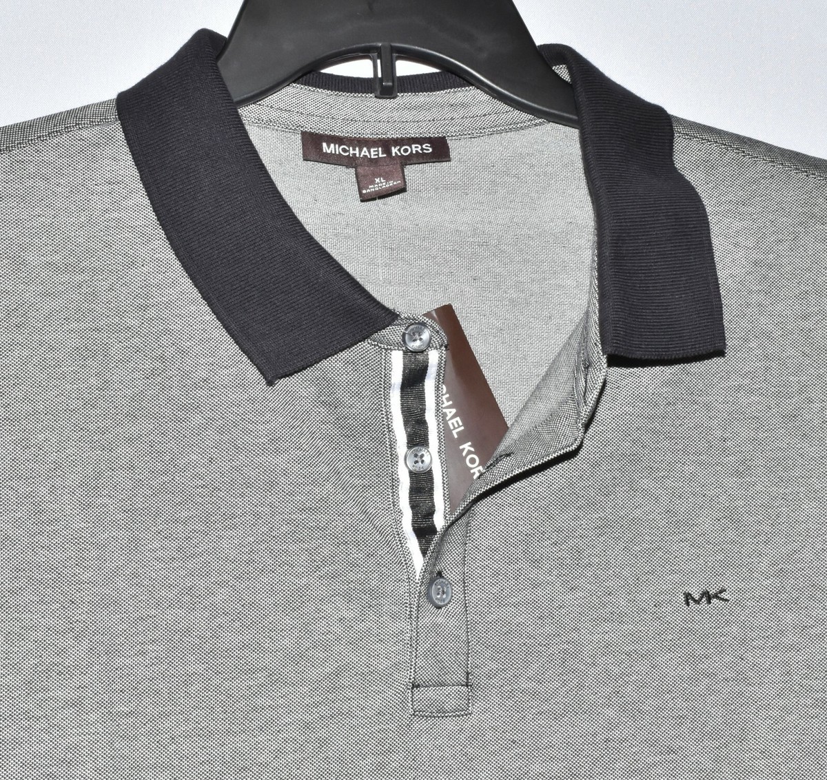 NEW* Michael Kors Polo Shirt Men's MK Logo Polo Grey XL | eBay NEW* Michael Kors Polo Shirt Men's MK Logo Polo Grey XL | eBay