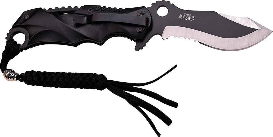 MTECH USA MT-A808 Series Assisted Opening Folding Knife, Two-Tone Half-Serrated - Image 2 of 3